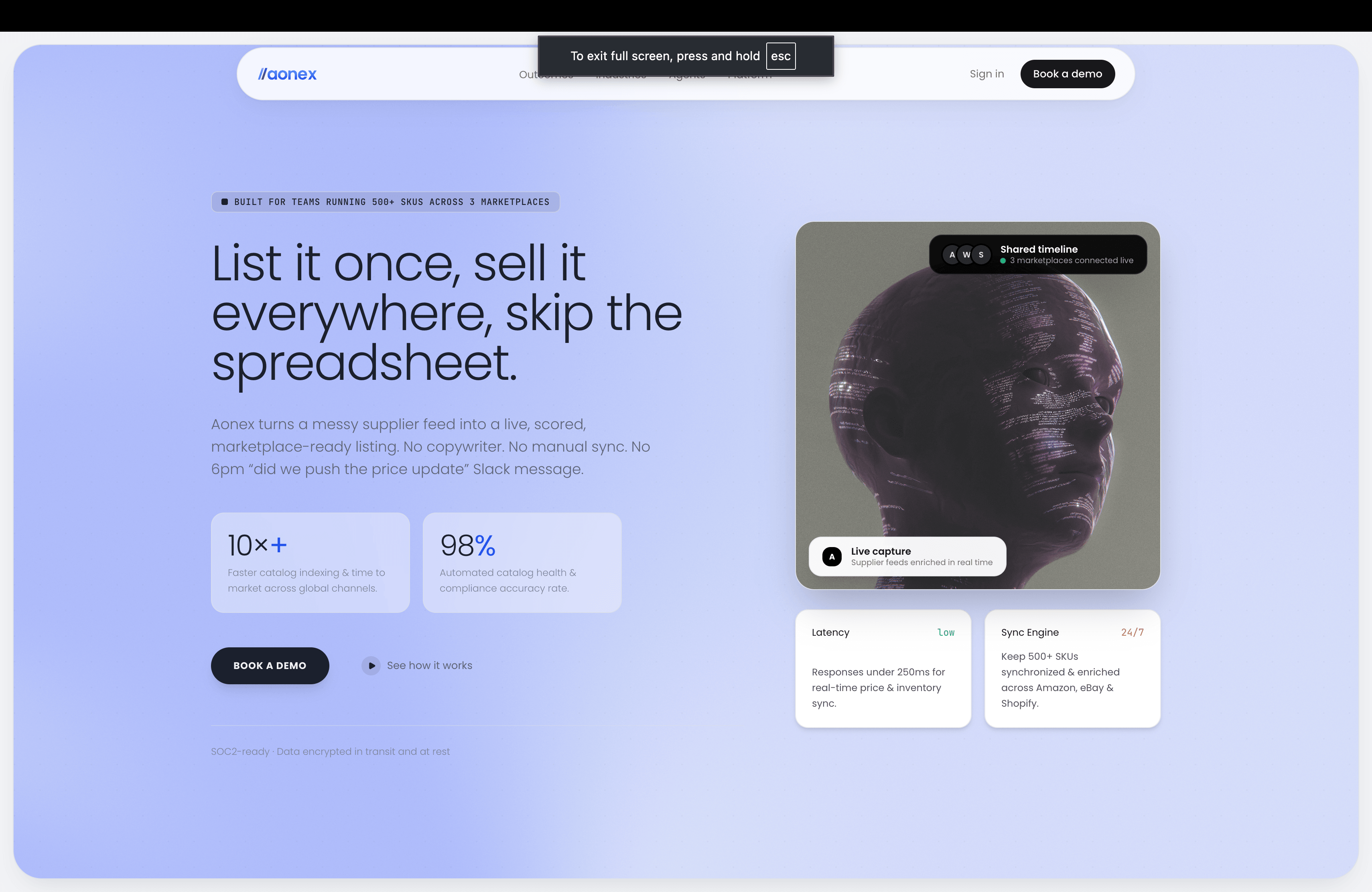 Aonex Interface visual 01